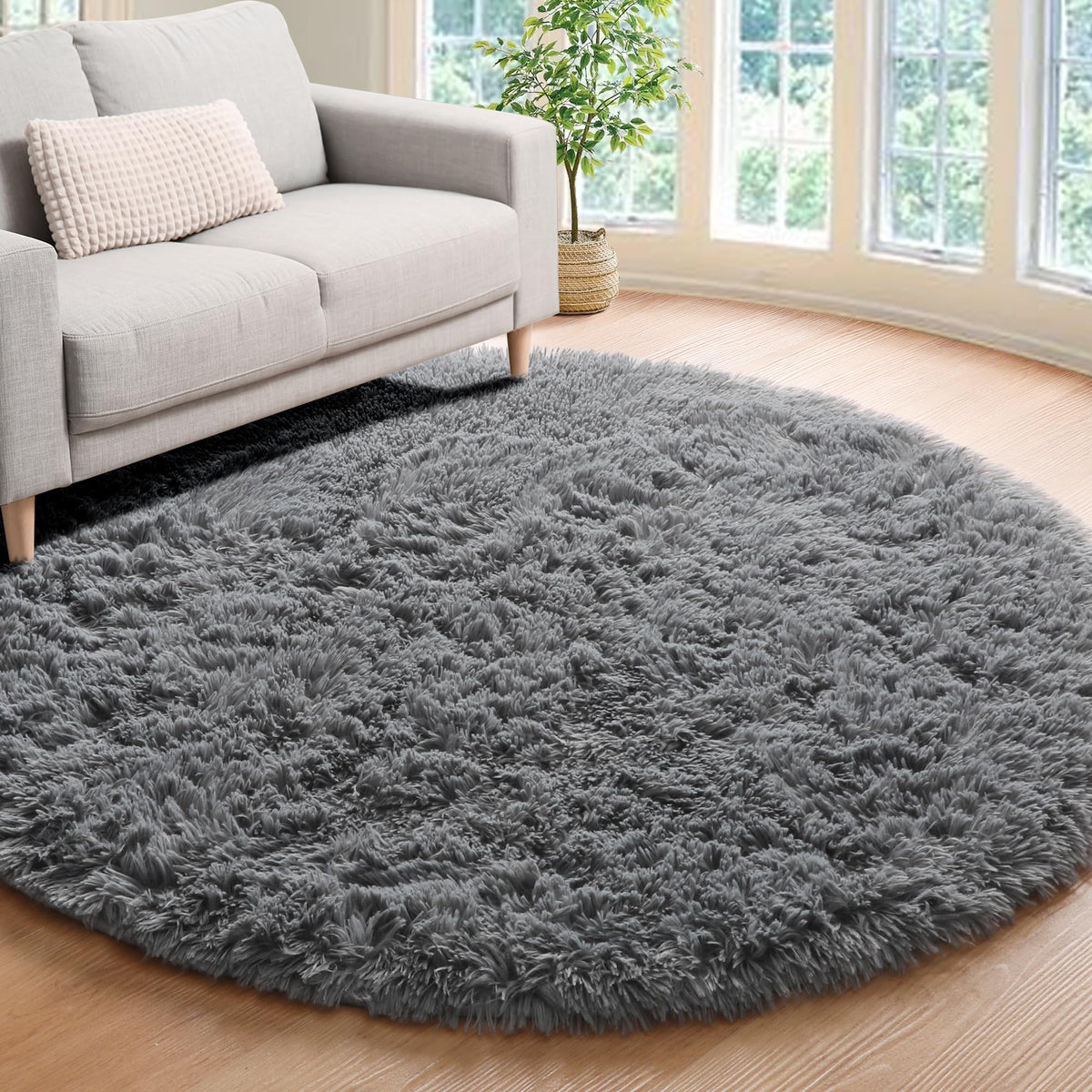 White Runner Rugs for Bedroom Living Room, Fluffy 2x6 Bedside Soft Area Rug
