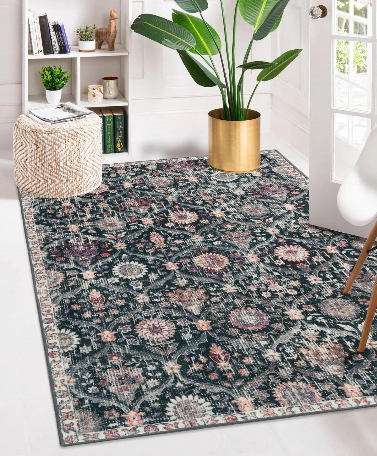 Lahome Washable Rugs for Entryway, 2x3 Kitchen Rugs Non Slip Washable