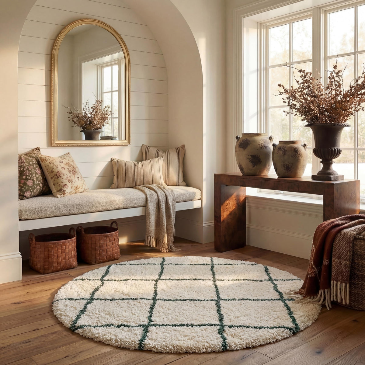 SAFAVIEH Hudson Shag Accent Rug 2'x3', Soft Distressed Grey & Ivory SGH281K