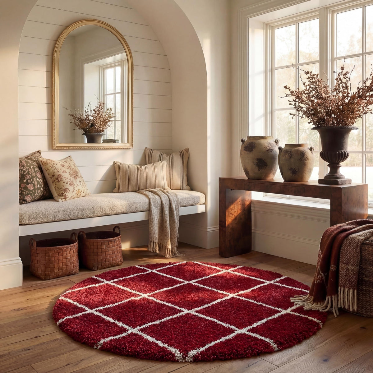 SAFAVIEH Hudson Shag Accent Rug 2'x3', Soft Distressed Grey & Ivory SGH281K