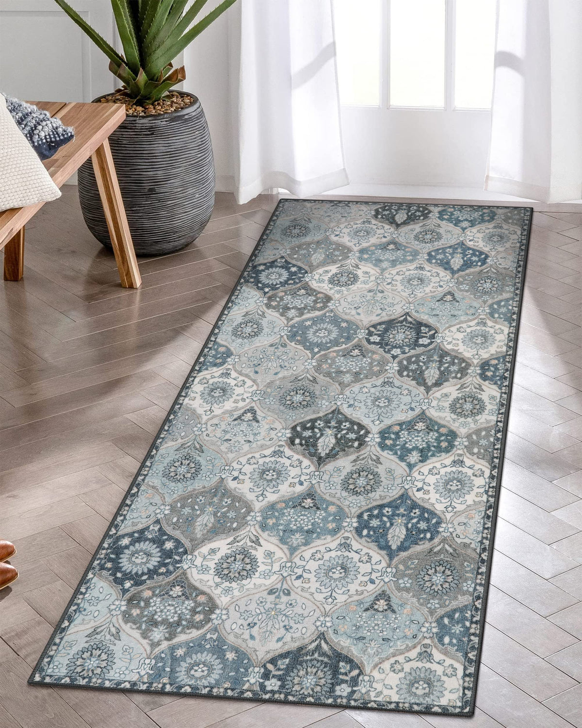 Lahome Washable Rugs for Entryway, 2x3 Kitchen Rugs Non Slip Washable