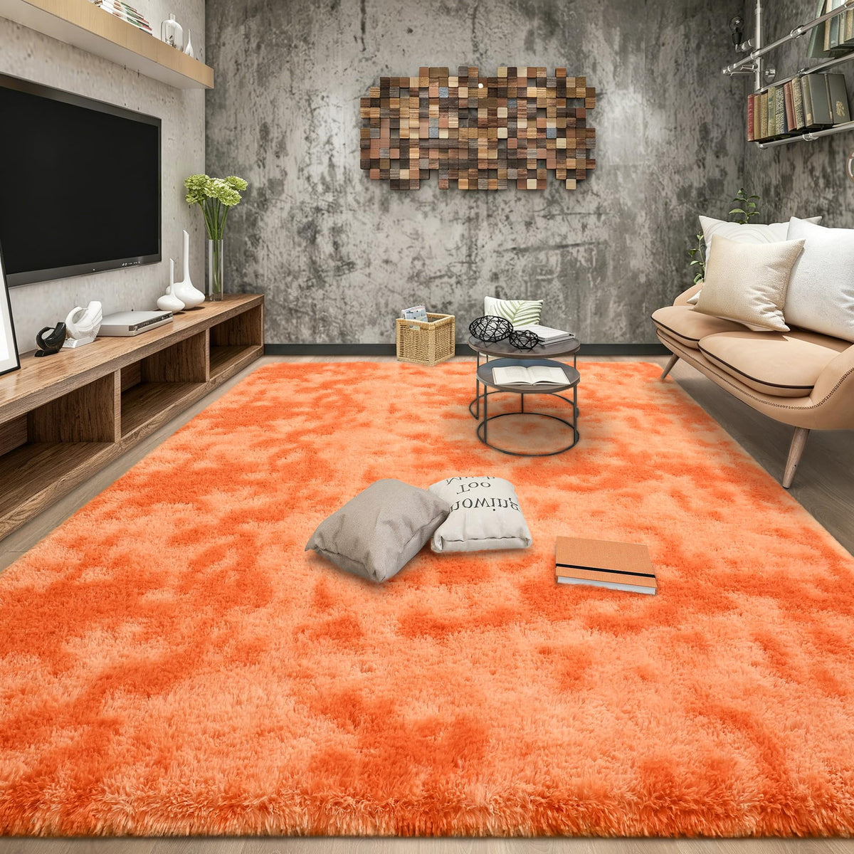 Tepook Black Soft Runner Rugs for Bedroom 2x6 ft with Rubber Backing