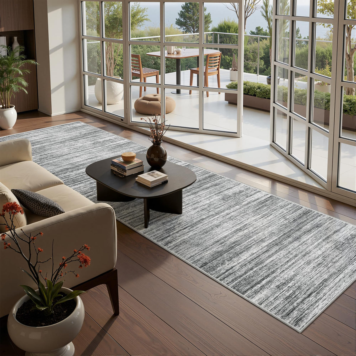 2x8 Runner Rug Non Slip,Washable Hallway Runner Rug,Beige