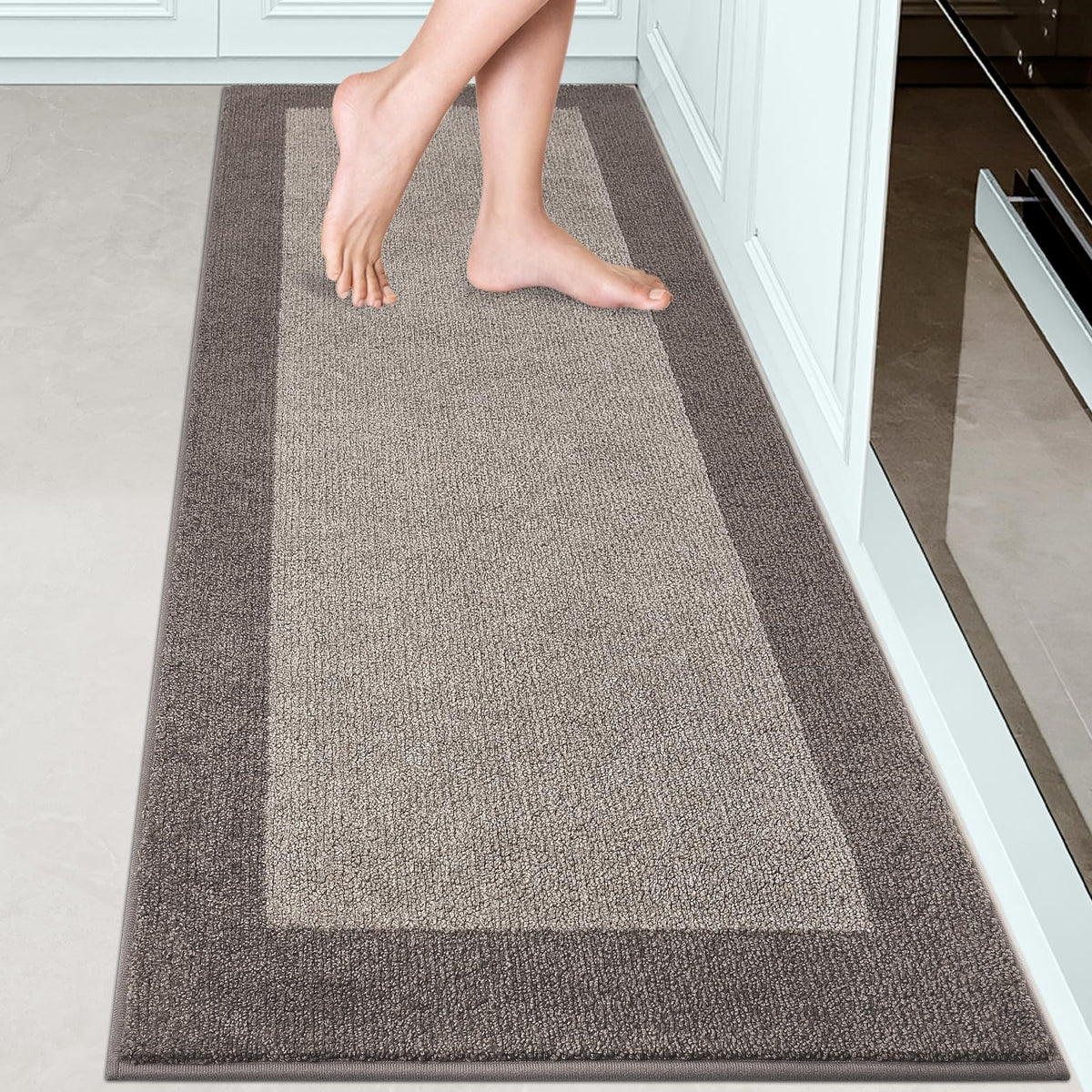 Runner Rug 32" x 72", Kitchen Rug for Hallway, Door, Roll Packing