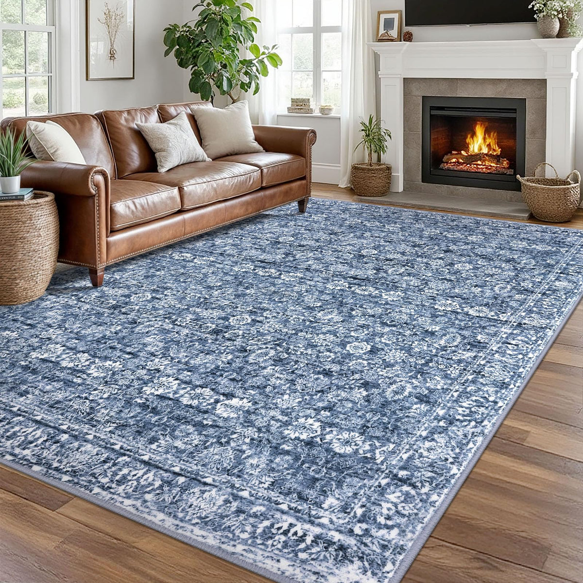 SIILOOM 2x3 Small Washable Area Rug Entryway Door Mat Indoor Kitchen Runner