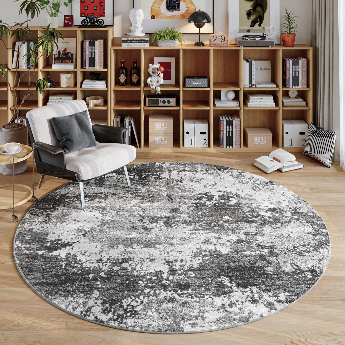 Entryway Rug 2x3 Grey Door Mat Indoor Entrance 24x36, Washable Small Throw Rugs for Kitchen Floor, Entry, Front Door, Bedroom Bedside, Non-Slip Low Pile Stain & Fade Resistant, Abstract Gray