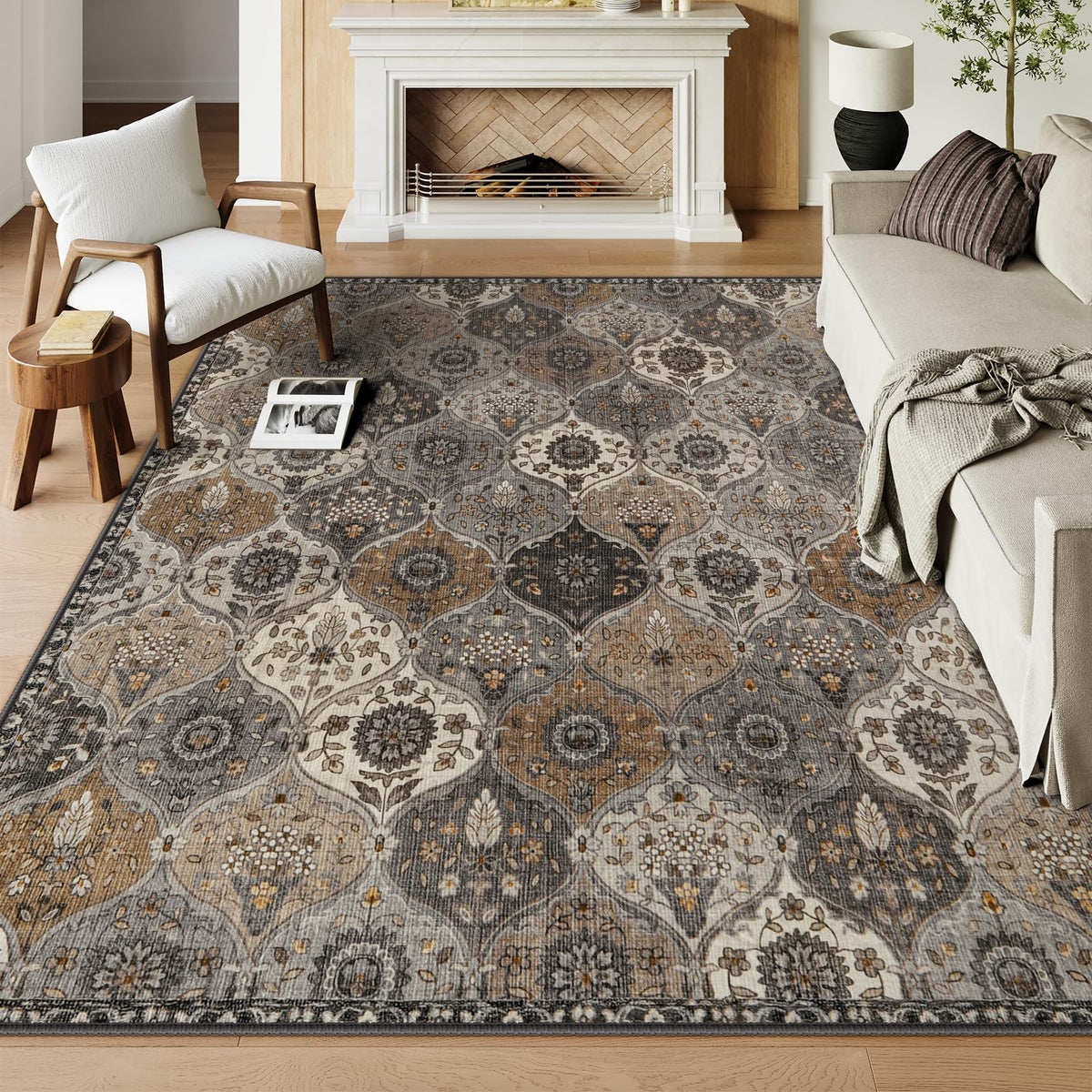 Lahome Washable Rugs for Entryway, 2x3 Kitchen Rugs Non Slip Washable