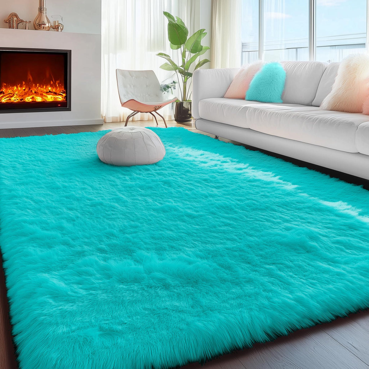 Super Soft Runner Rugs For Hallway 2x6 Ft,Grey Rug Home Decor Aesthetic
