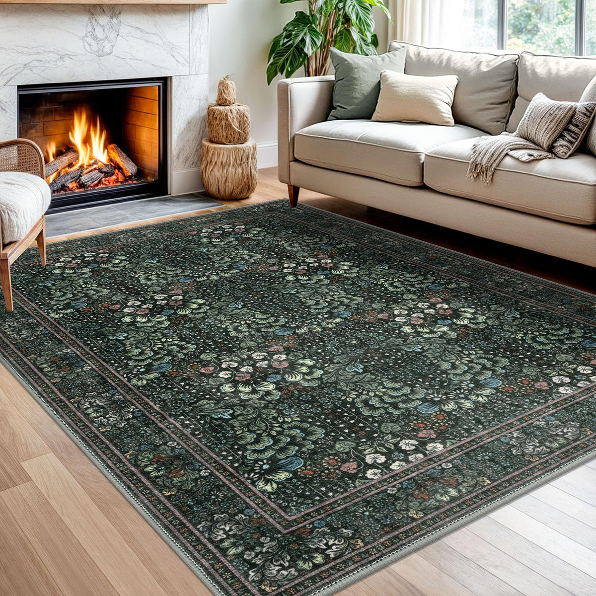 SIILOOM 2x3 Small Washable Area Rug Entryway Door Mat Indoor Kitchen Runner