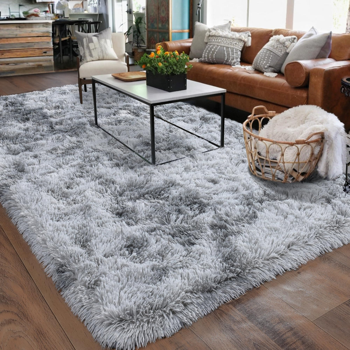 Small Black Area Rug, 2x3 Rug for Bedroom Shaggy Throw Rugs for Dorm Rug, Soft Shag Carpet for Kids Room, Plush Comfy Fluffy Bedside Rug for Home Decor Aesthetic