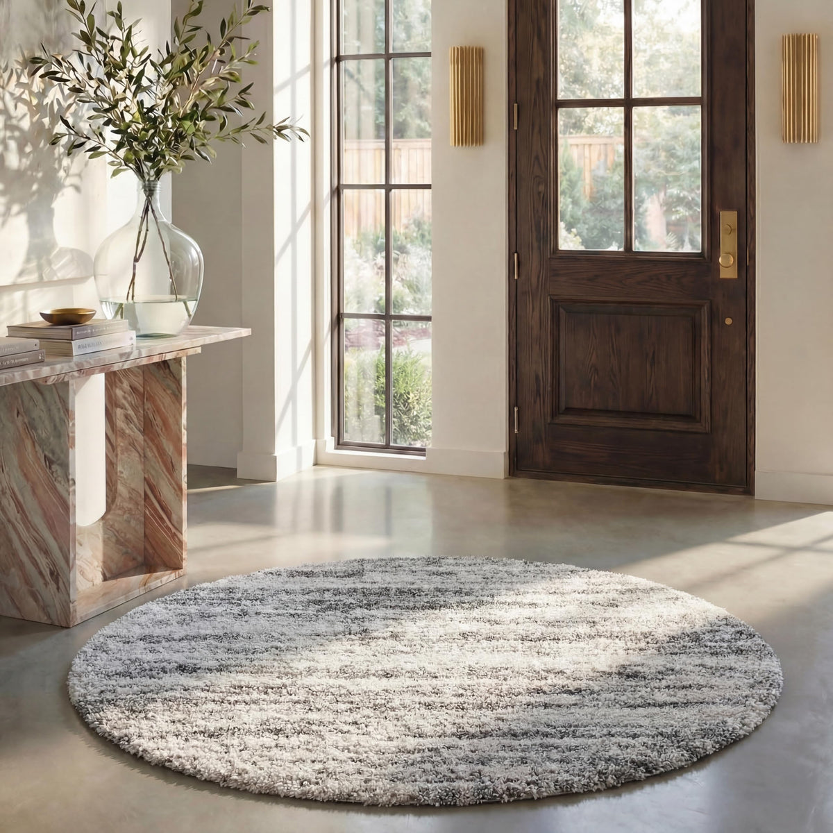 SAFAVIEH Hudson Shag Accent Rug 2x3, Ivory & Beige SGH206B