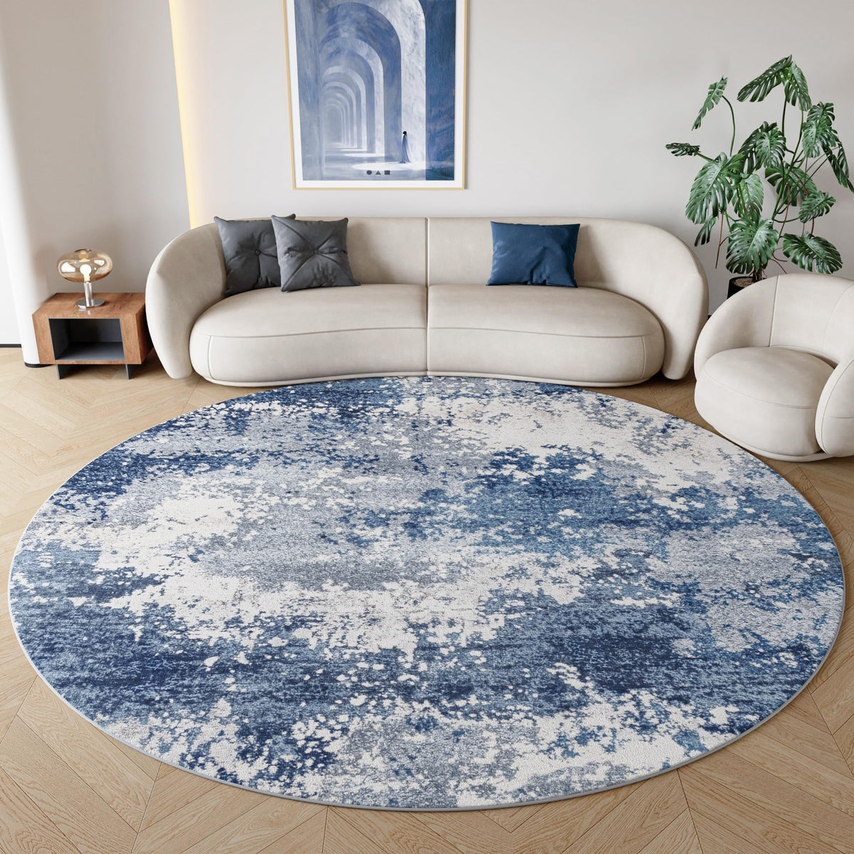 Entryway Rug 2x3 Grey Door Mat Indoor Entrance 24x36, Washable Small Throw Rugs for Kitchen Floor, Entry, Front Door, Bedroom Bedside, Non-Slip Low Pile Stain & Fade Resistant, Abstract Gray