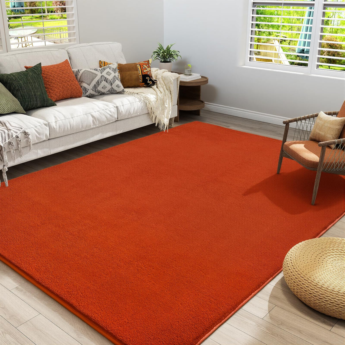 Amearea Modern Soft Hallway Runner Rug, 2x6 Feet Black Washable Runner Rugs