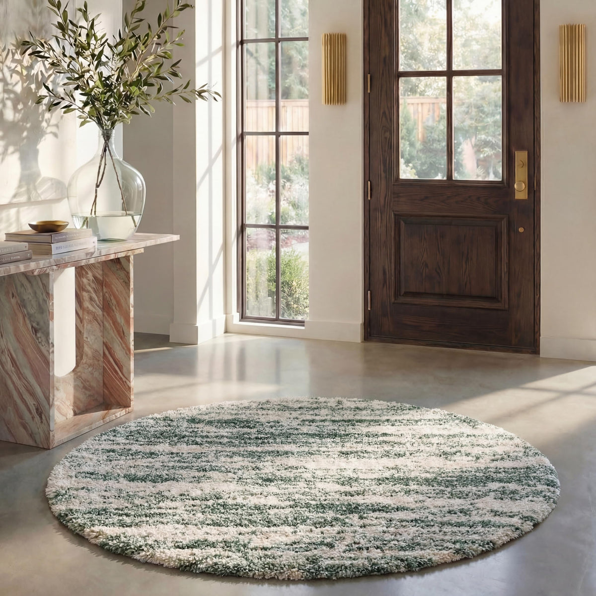 SAFAVIEH Hudson Shag Accent Rug 2x3, Ivory & Beige SGH206B