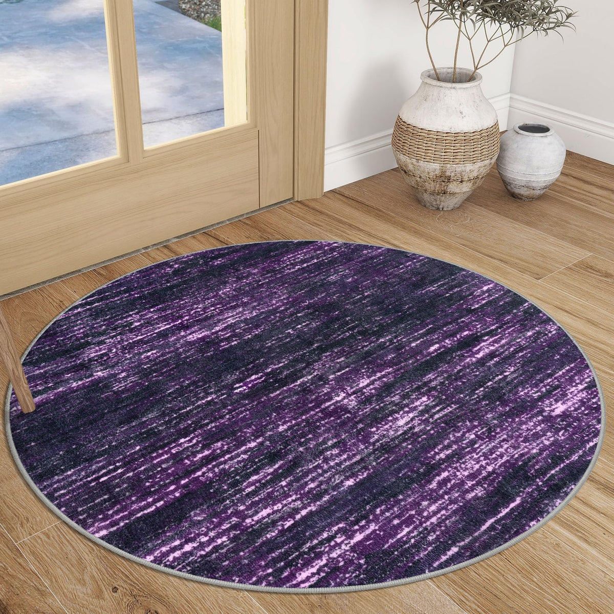 SIILOOM 3x5 Washable Area Rug Non Slip Door Mat Indoor for Entryway Bedside