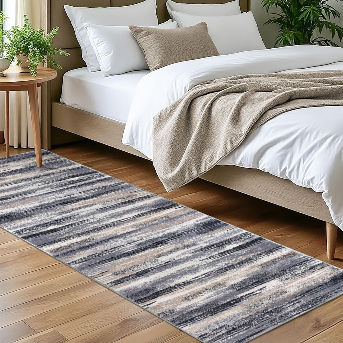 Lansny Abstract 2x3 Area Rug Small Washable Entryway Rug Non Slip Door Mat