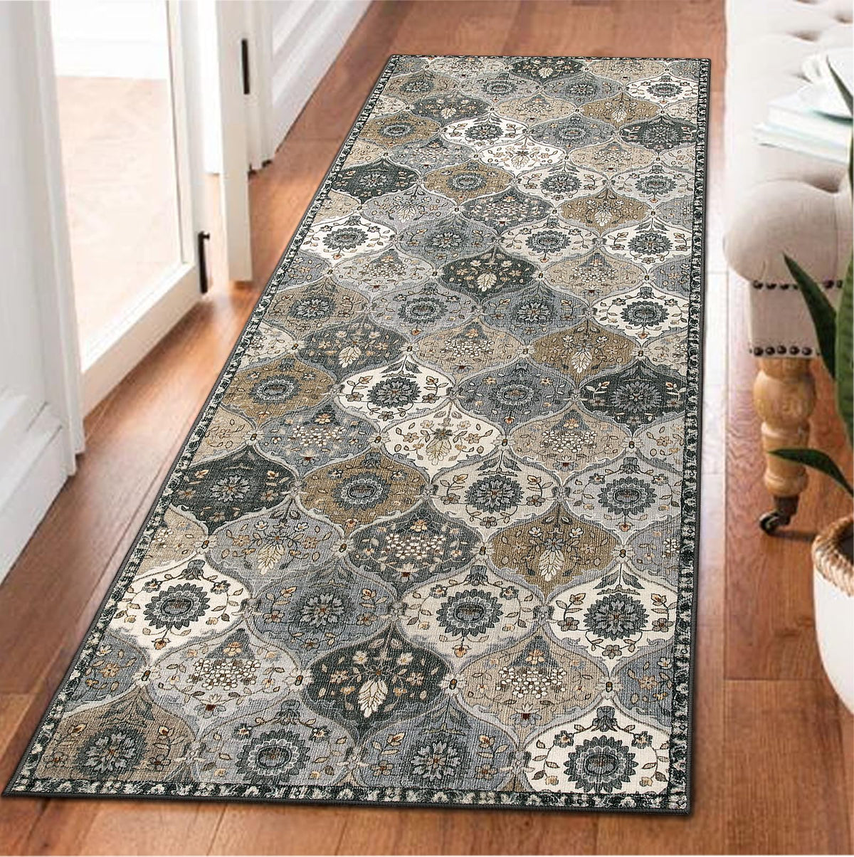 Lahome Washable Rugs for Entryway, 2x3 Kitchen Rugs Non Slip Washable