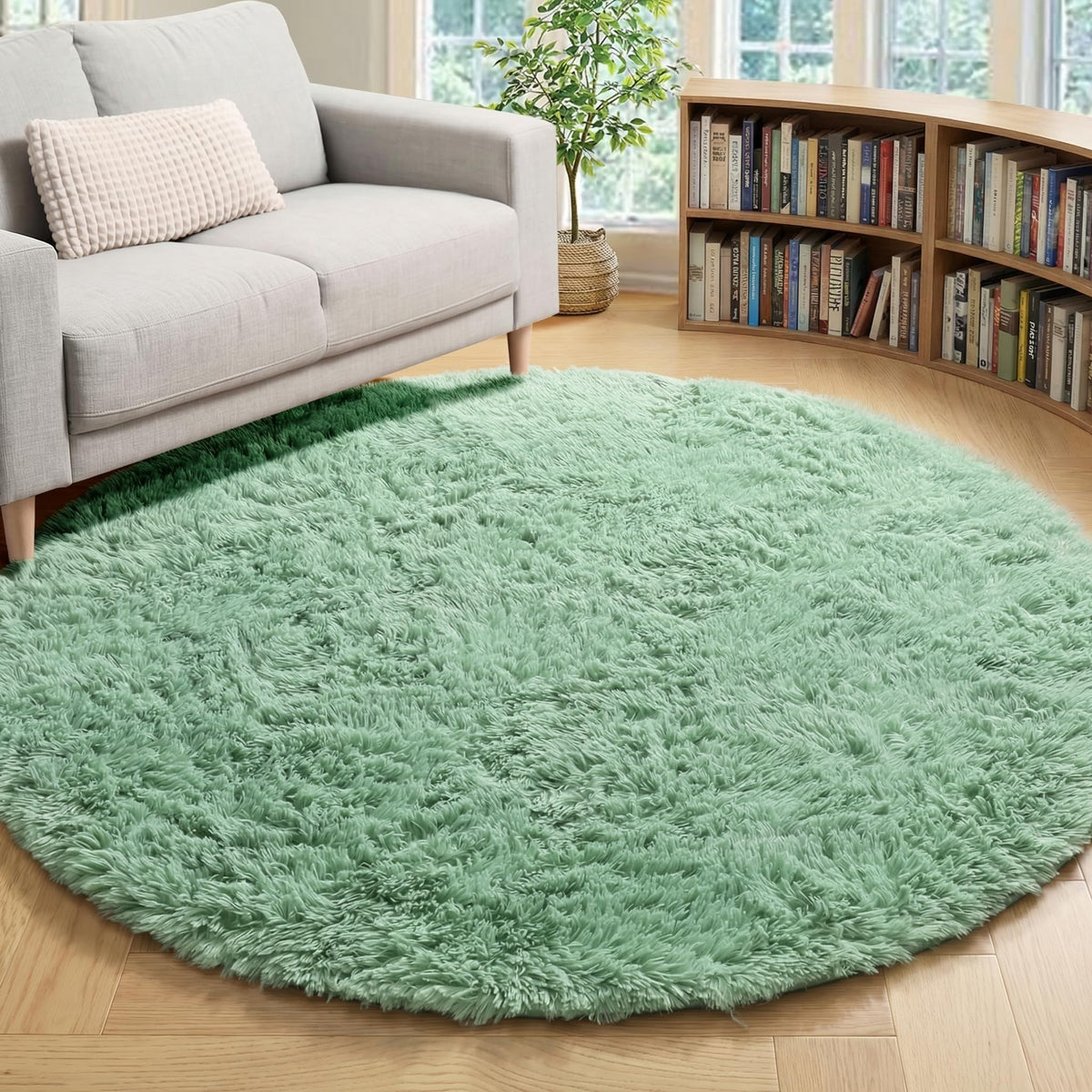 White Runner Rugs for Bedroom Living Room, Fluffy 2x6 Bedside Soft Area Rug