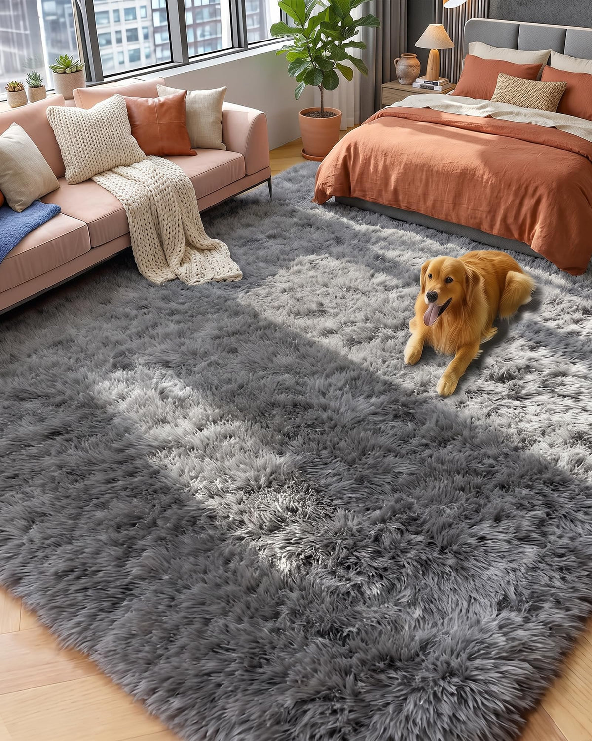 Super Soft Runner Rugs For Hallway 2x6 Ft,Grey Rug Home Decor Aesthetic