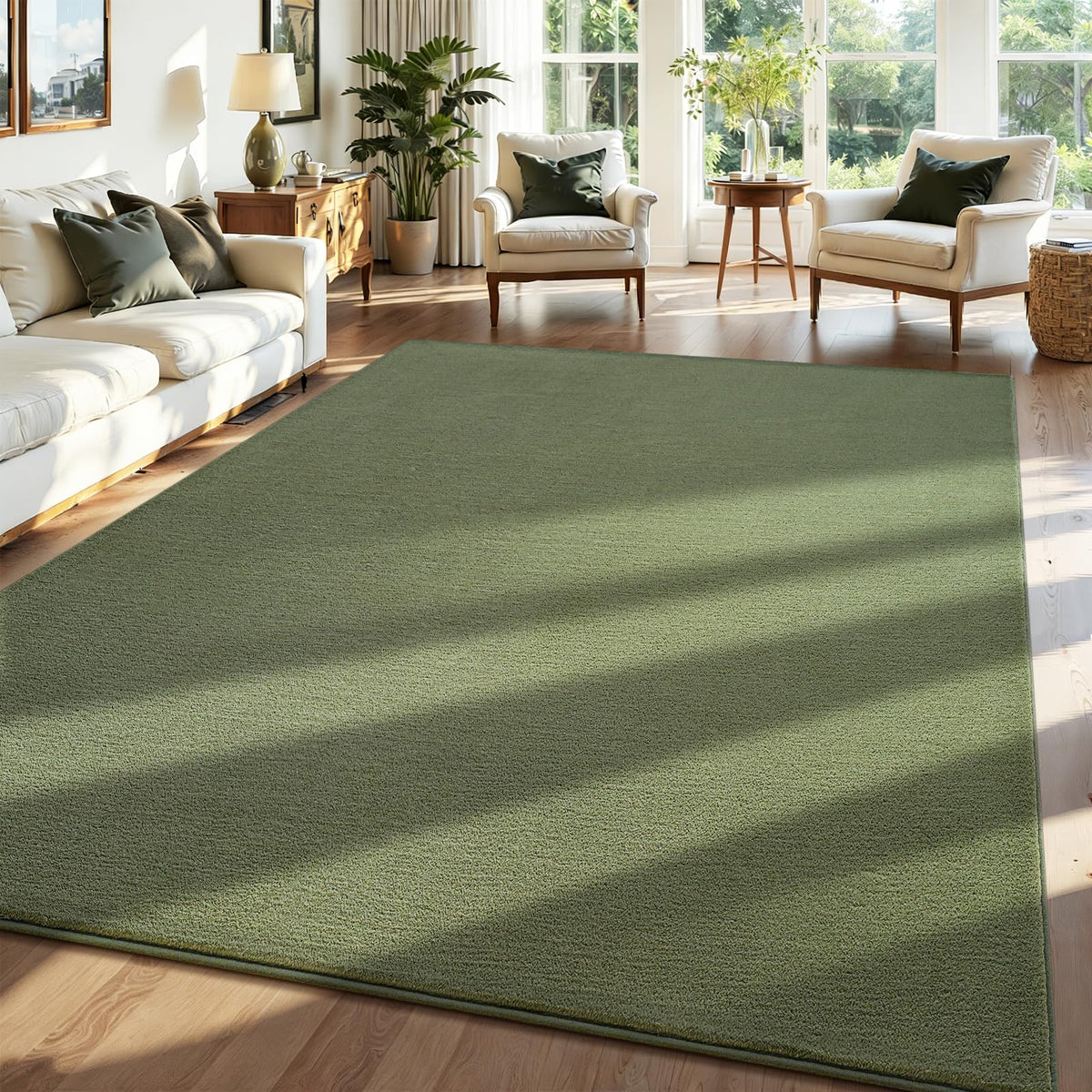 ISEAU 2x6 Soft Runner Rug for Hallway, Washable and Non-Slip, Black