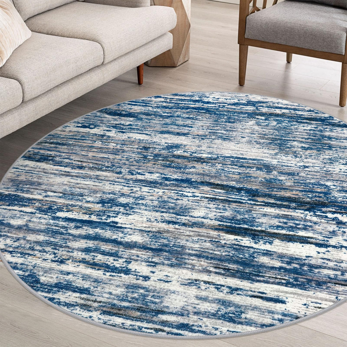 SIILOOM 3x5 Washable Area Rug Non Slip Door Mat Indoor for Entryway Bedside