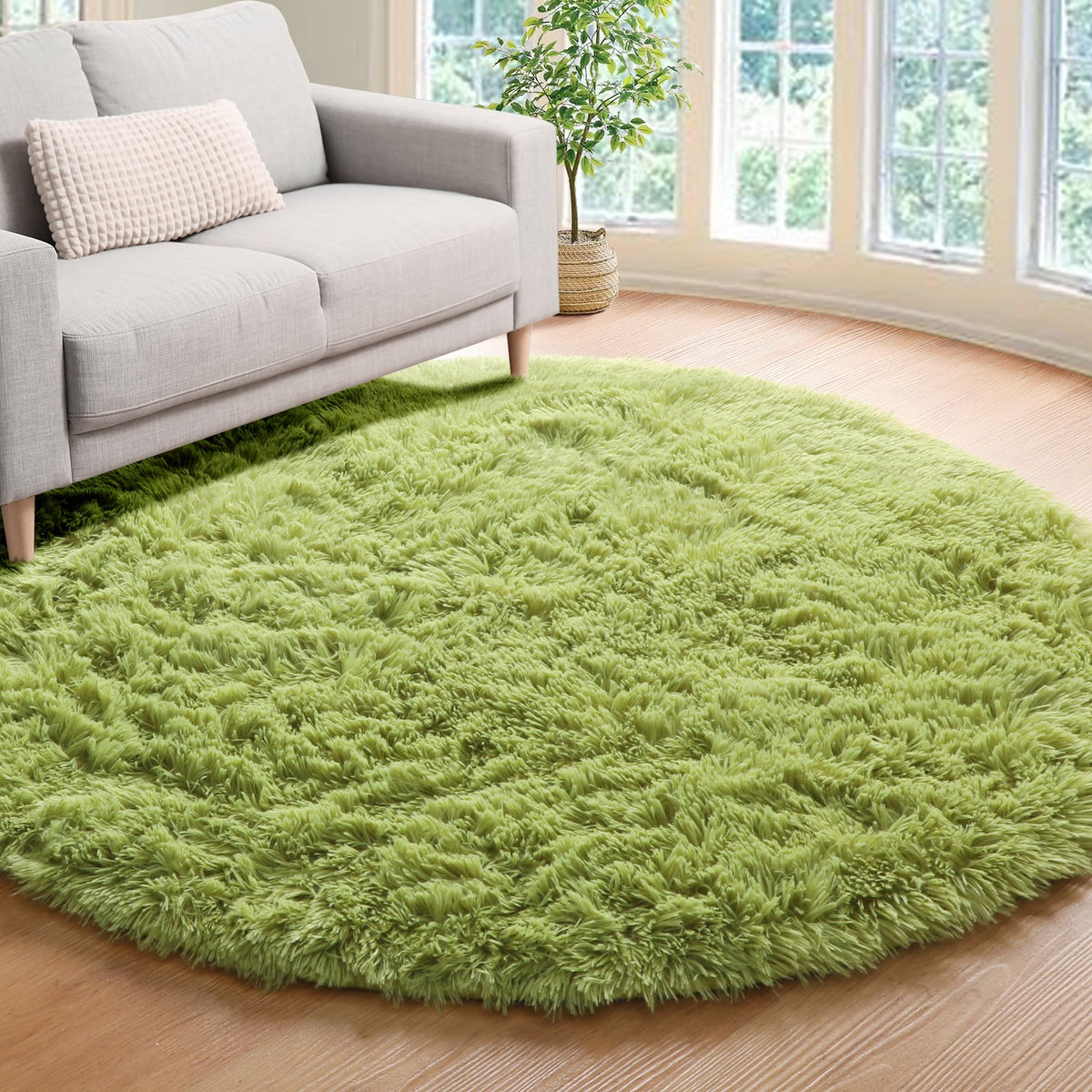 White Runner Rugs for Bedroom Living Room, Fluffy 2x6 Bedside Soft Area Rug