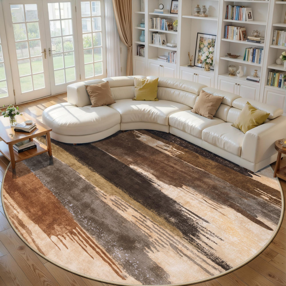 Ciicool Washable Area Rug 2x3 Entryway Rug, Modern Abstract Entry Mat Navy
