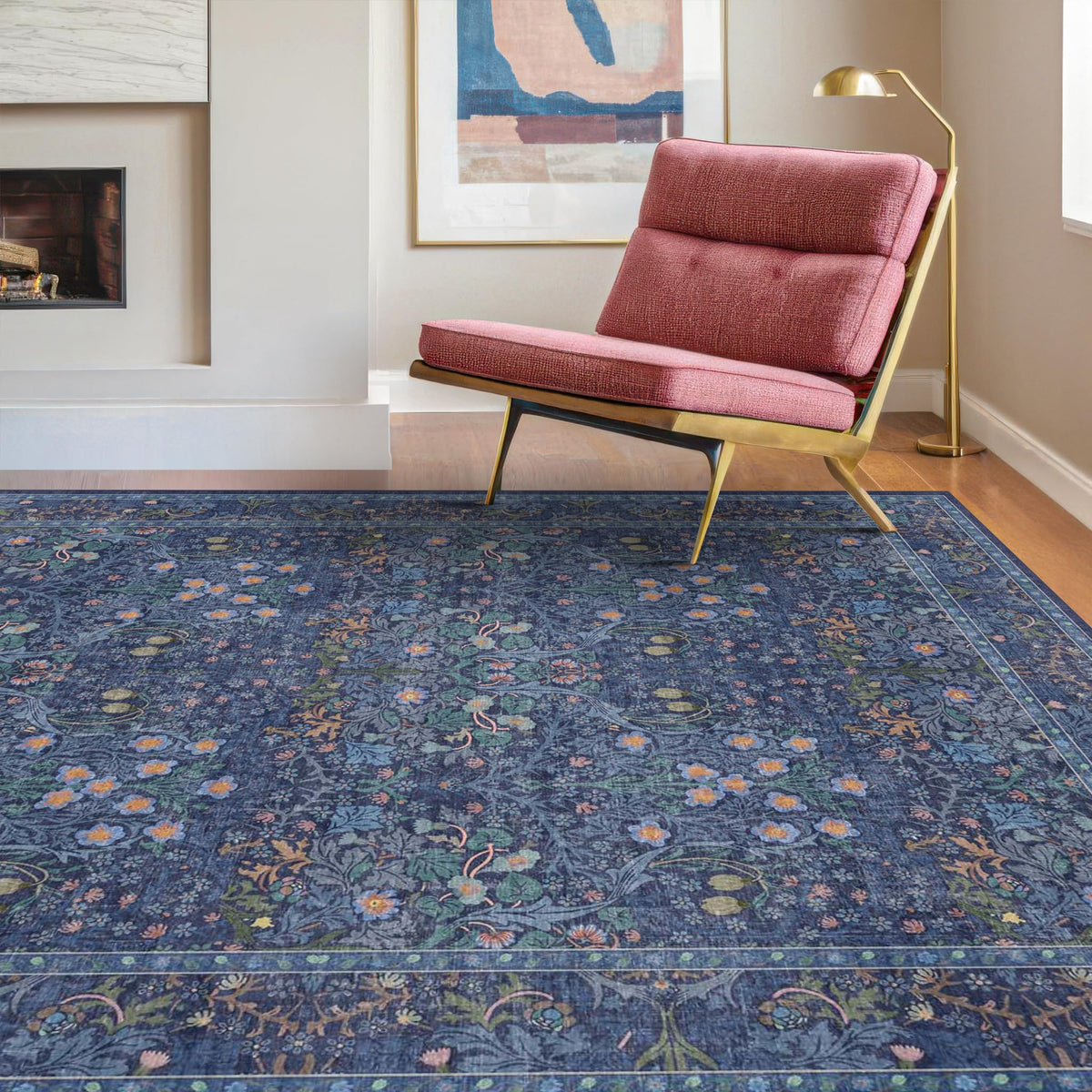 Washable Plum Purple Runner Rug 2x6 - Boho Rug Runner for Bathroom, Kitchen, Indoor Entryway, Low Pile Violet Carpet for Bedroom Bedside, Laundry Room, Hallway Mats for Floor, Stain Resistant