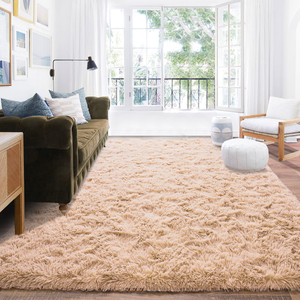 Small Black Area Rug, 2x3 Rug for Bedroom Shaggy Throw Rugs for Dorm Rug, Soft Shag Carpet for Kids Room, Plush Comfy Fluffy Bedside Rug for Home Decor Aesthetic