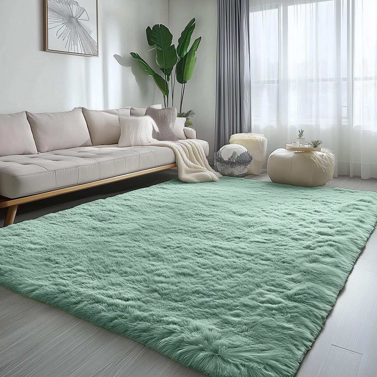 Super Soft Runner Rugs For Hallway 2x6 Ft,Grey Rug Home Decor Aesthetic