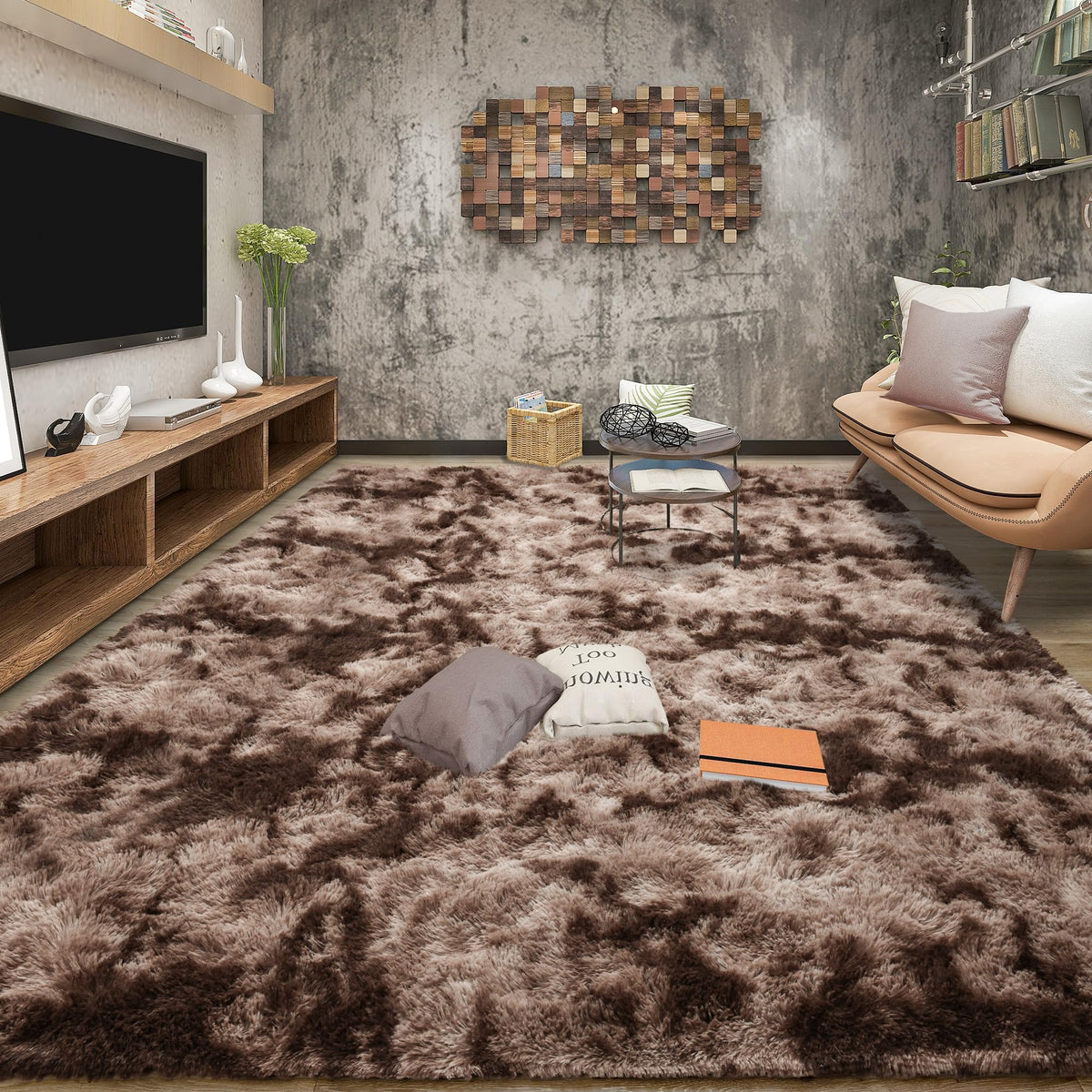 Tepook Black Soft Runner Rugs for Bedroom 2x6 ft with Rubber Backing
