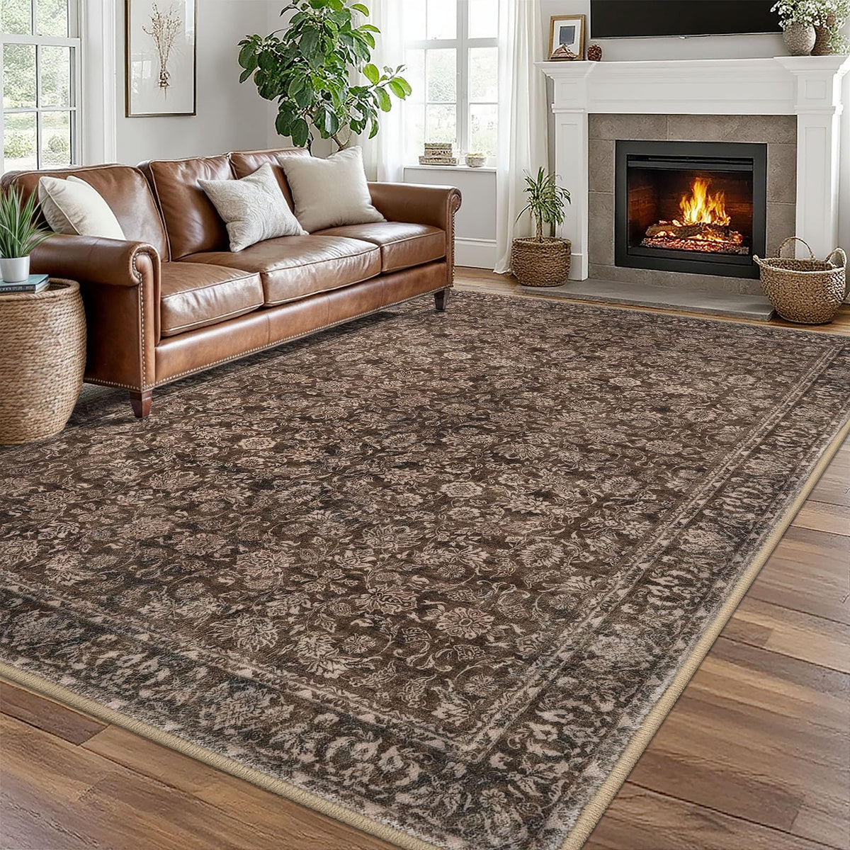 SIILOOM 2x3 Small Washable Area Rug Entryway Door Mat Indoor Kitchen Runner