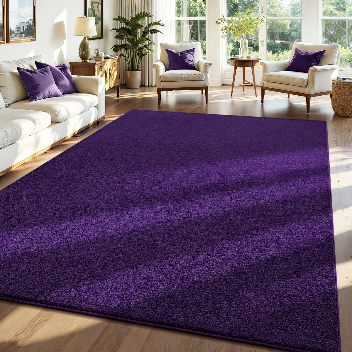 ISEAU 2x6 Soft Runner Rug for Hallway, Washable and Non-Slip, Black