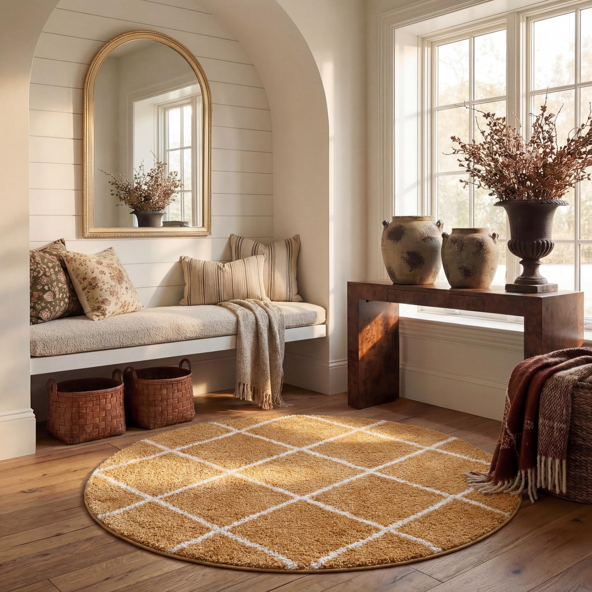 SAFAVIEH Hudson Shag Accent Rug 2'x3', Soft Distressed Grey & Ivory SGH281K