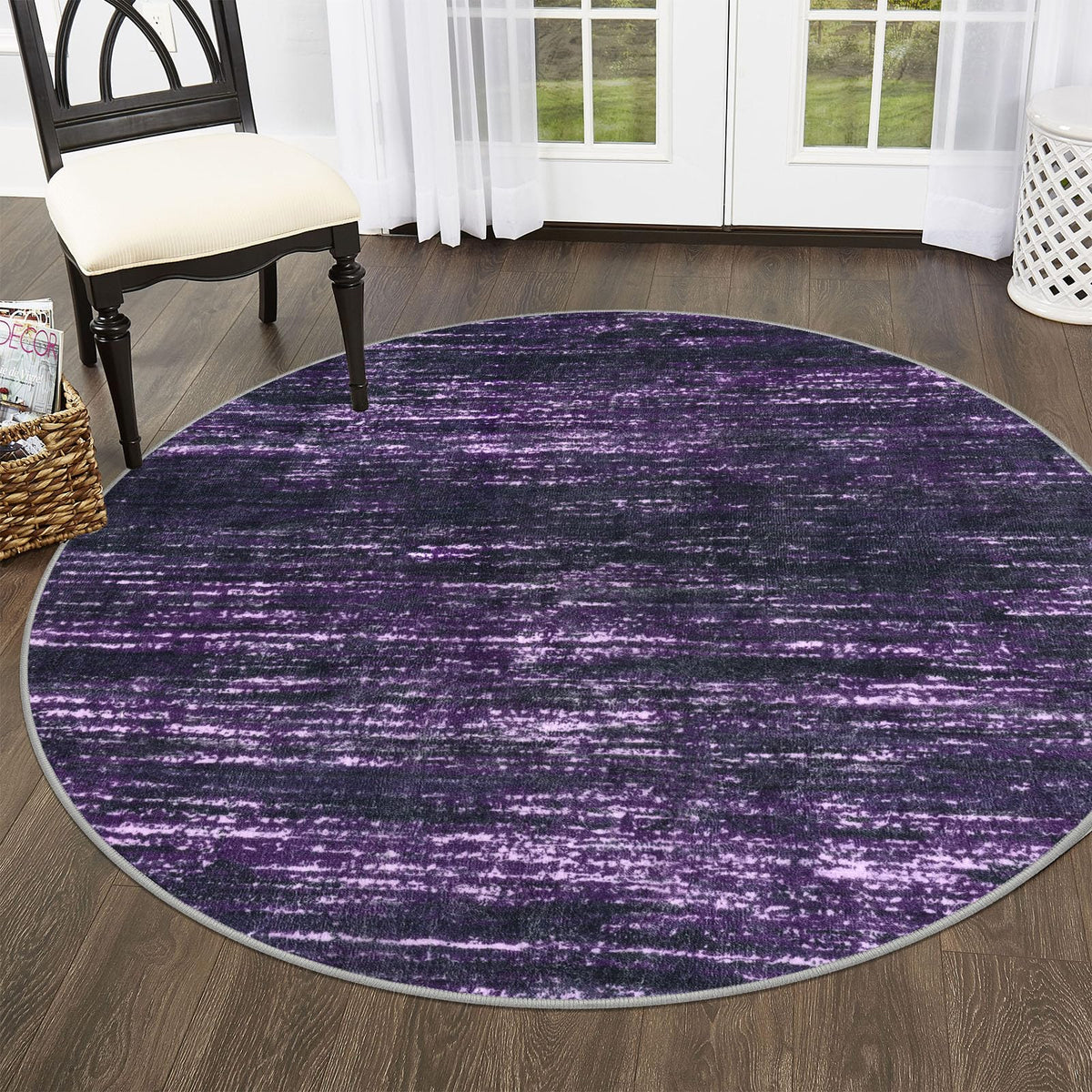 SIILOOM 3x5 Washable Area Rug Non Slip Door Mat Indoor for Entryway Bedside