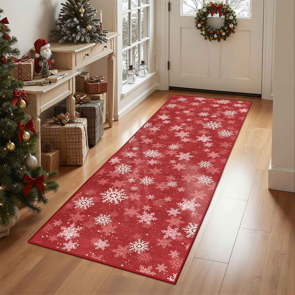 2x8 Runner Rug Non Slip,Washable Hallway Runner Rug,Beige