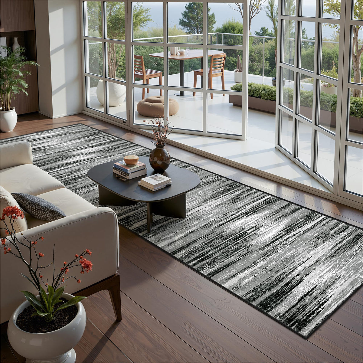 2x8 Runner Rug Non Slip,Washable Hallway Runner Rug,Beige