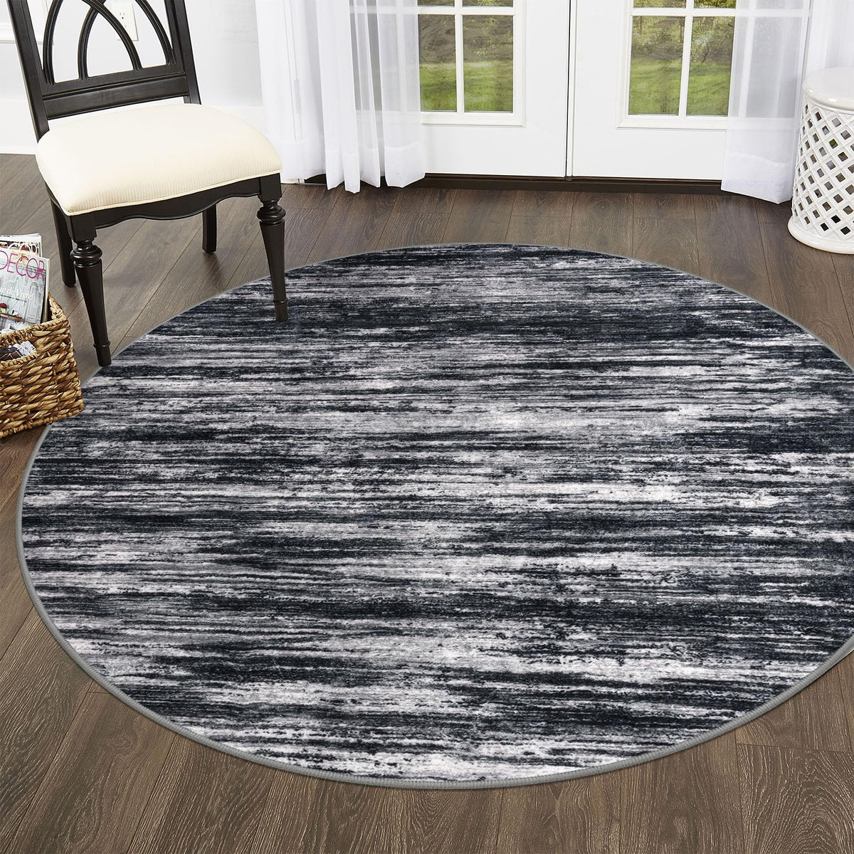 SIILOOM 3x5 Washable Area Rug Non Slip Door Mat Indoor for Entryway Bedside