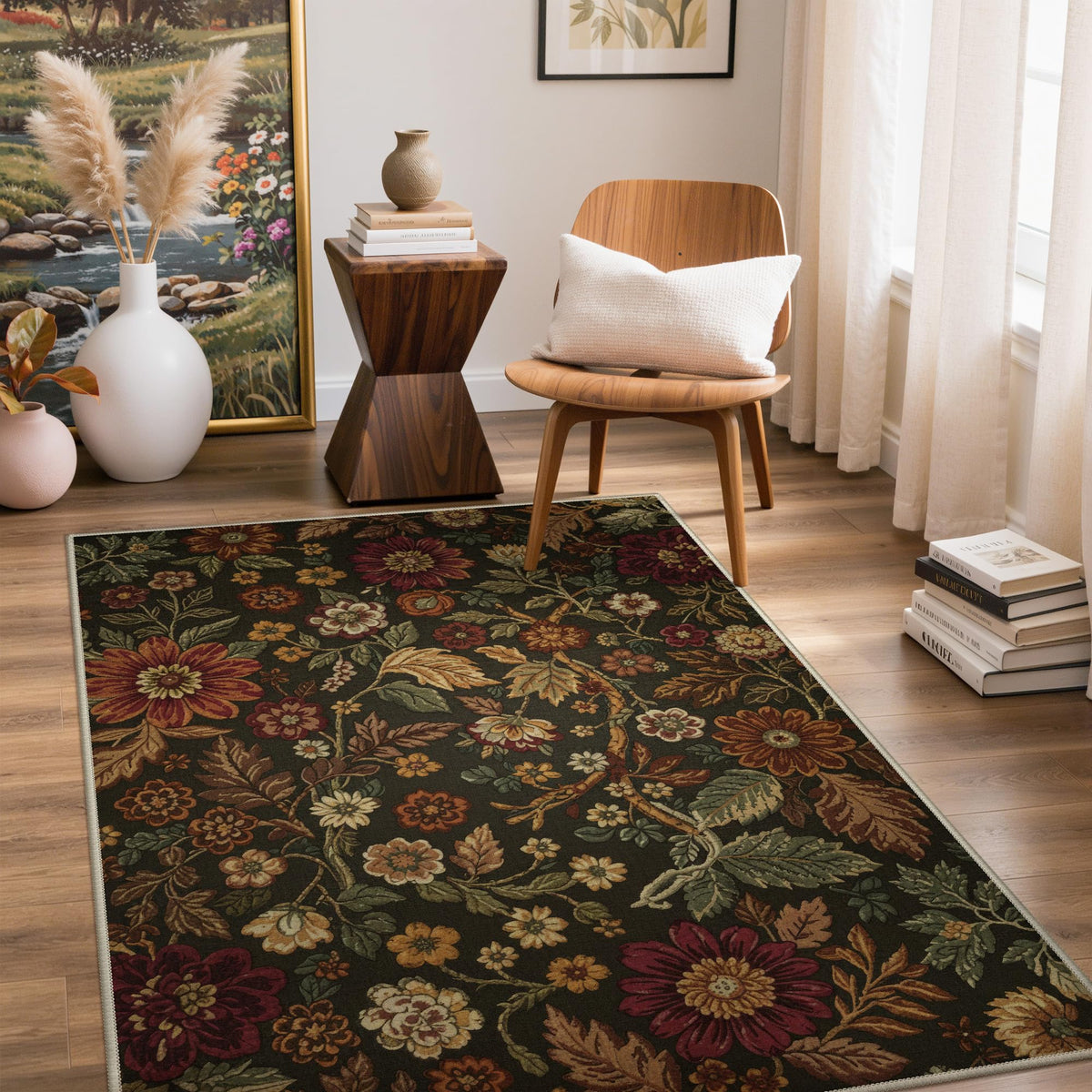 GENIMO 2x5 Washable Runner Rug Non Slip for Hallway, Light Taupe Brown