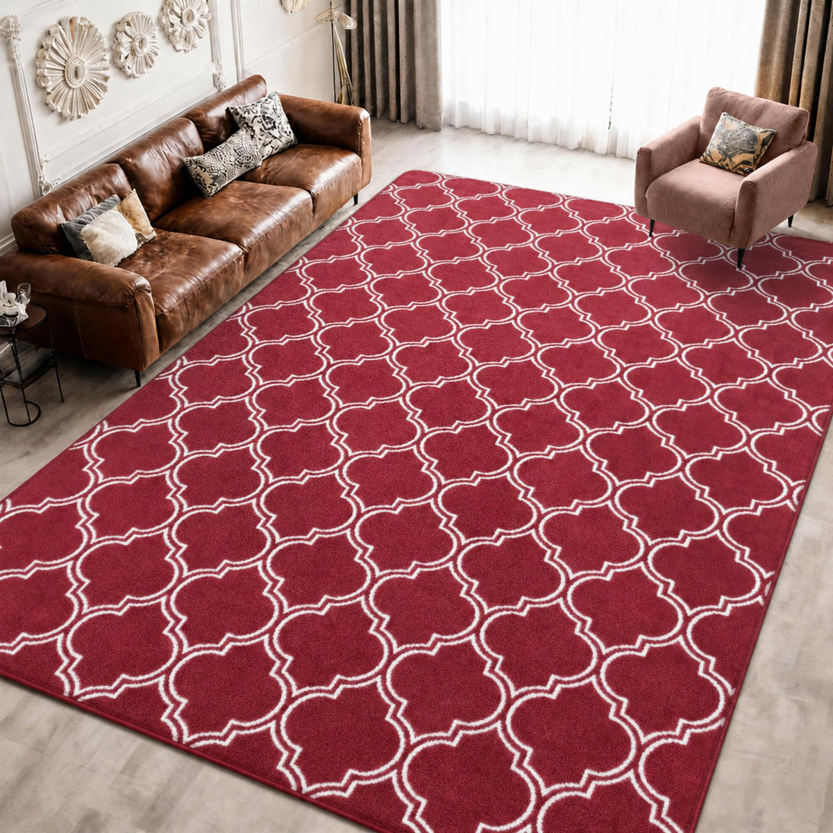 Keeko 2x4 Area Rugs for Living Room,Soft Washable Memory Foam Bedroom Rug