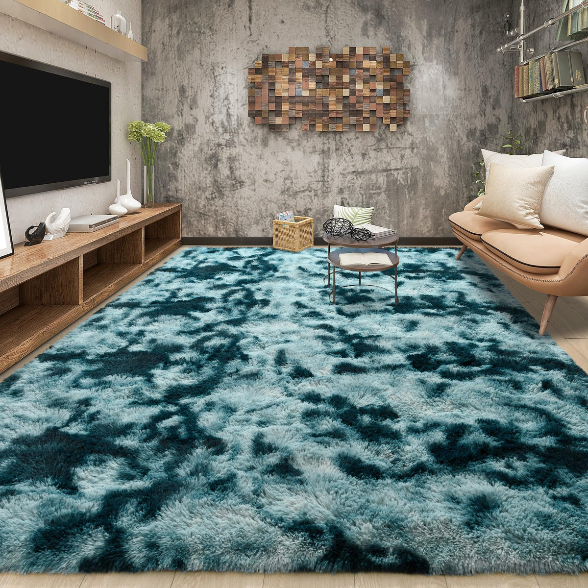 Tepook Black Soft Runner Rugs for Bedroom 2x6 ft with Rubber Backing