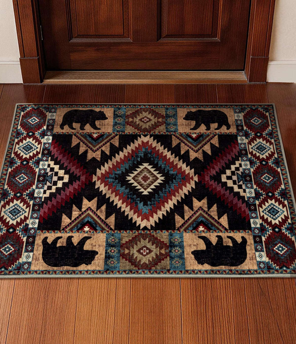 YIHOUSE Washable Rustic Cabin Runner Rug 2x6 Hallway