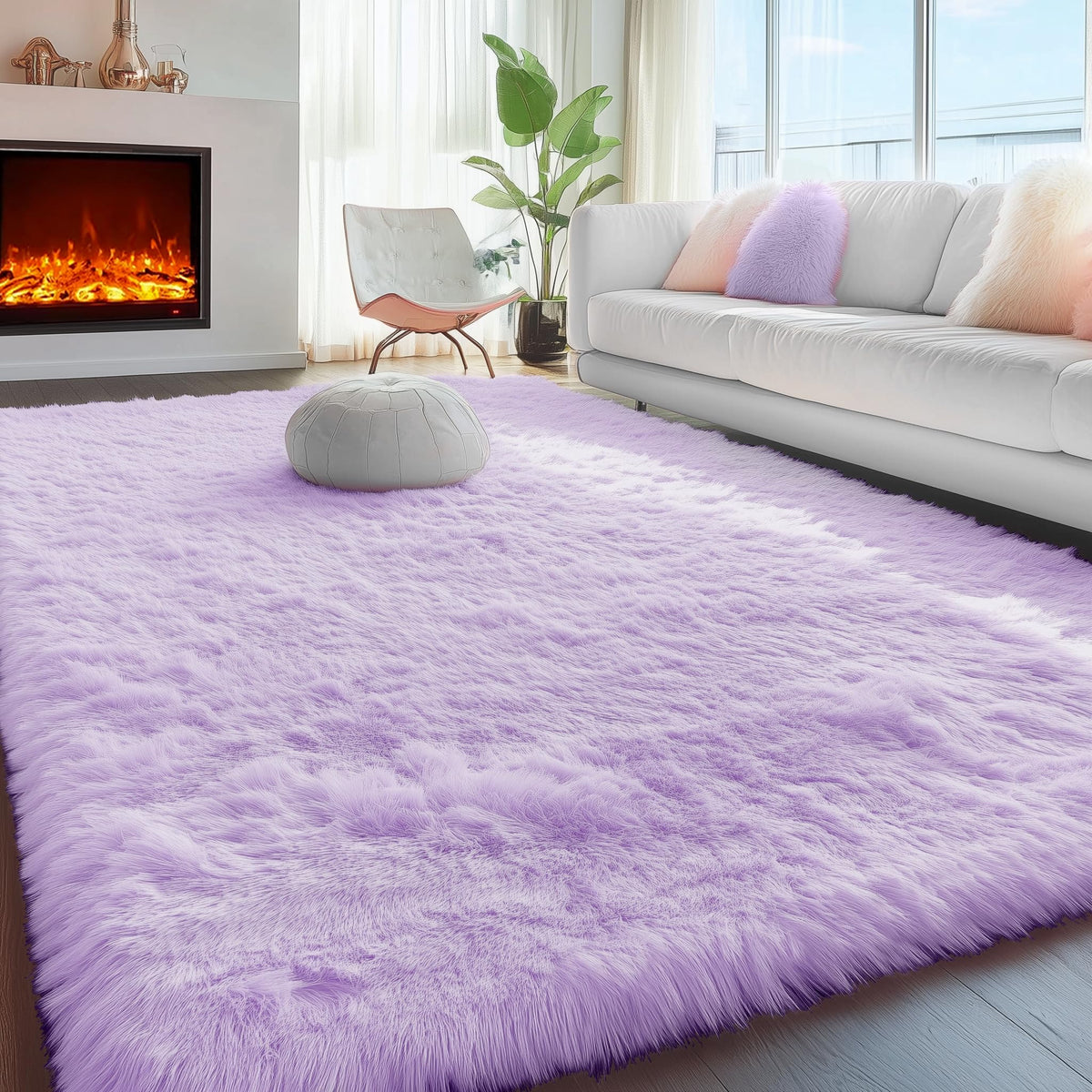 Super Soft Runner Rugs For Hallway 2x6 Ft,Grey Rug Home Decor Aesthetic