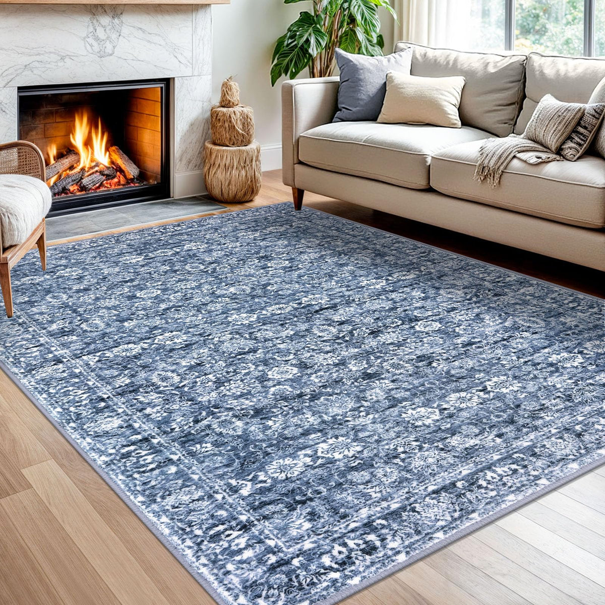 SIILOOM 2x3 Small Washable Area Rug Entryway Door Mat Indoor Kitchen Runner