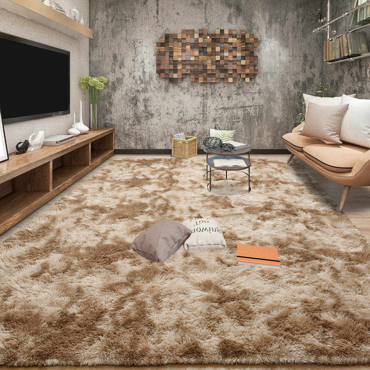 Tepook Black Soft Runner Rugs for Bedroom 2x6 ft with Rubber Backing