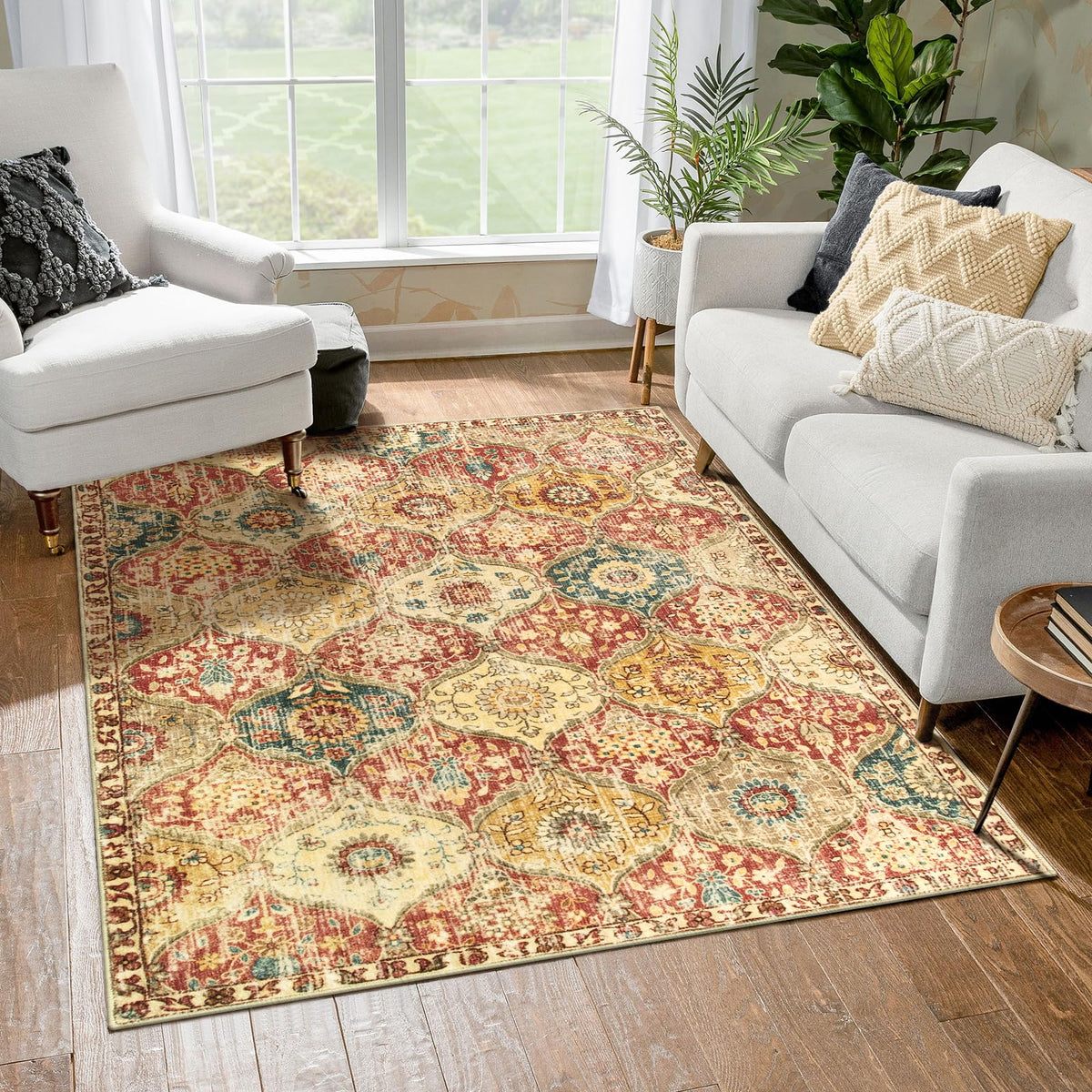 Lahome Washable Rugs for Entryway, 2x3 Kitchen Rugs Non Slip Washable