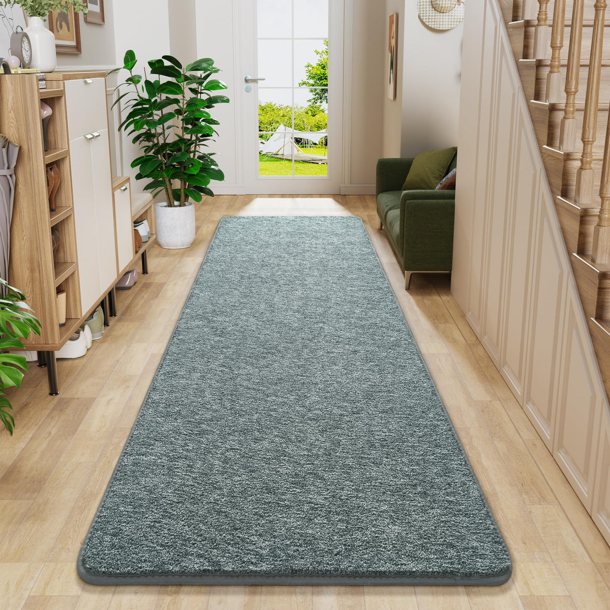 Chicrug Memory Foam 2x6 Runner Rugs for Hallway Entryway Bedroom