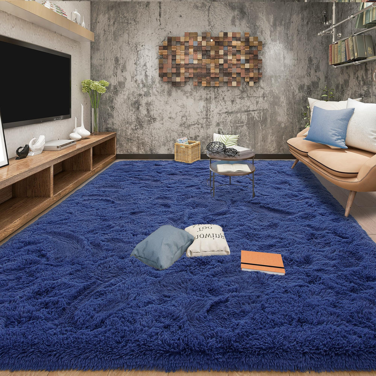 Tepook Black Soft Runner Rugs for Bedroom 2x6 ft with Rubber Backing
