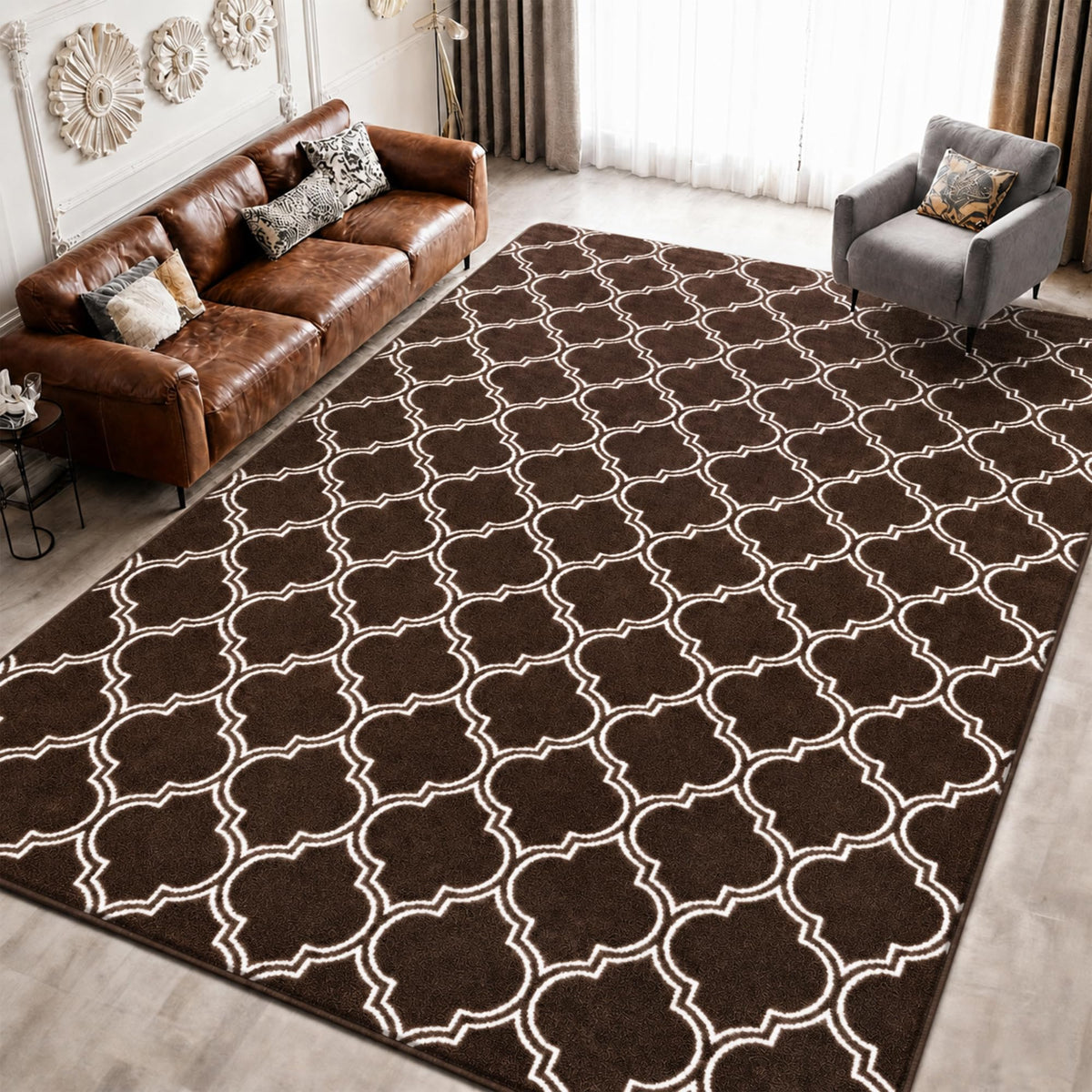Keeko 2x4 Area Rugs for Living Room,Soft Washable Memory Foam Bedroom Rug