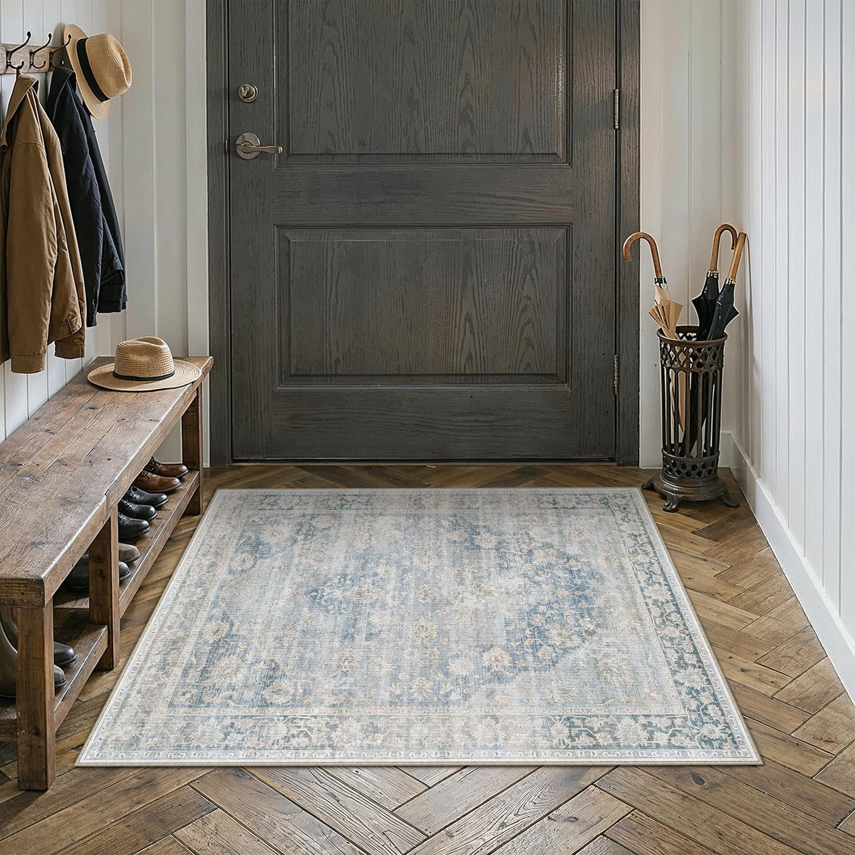 2x3 Beige Neutral Area Rug